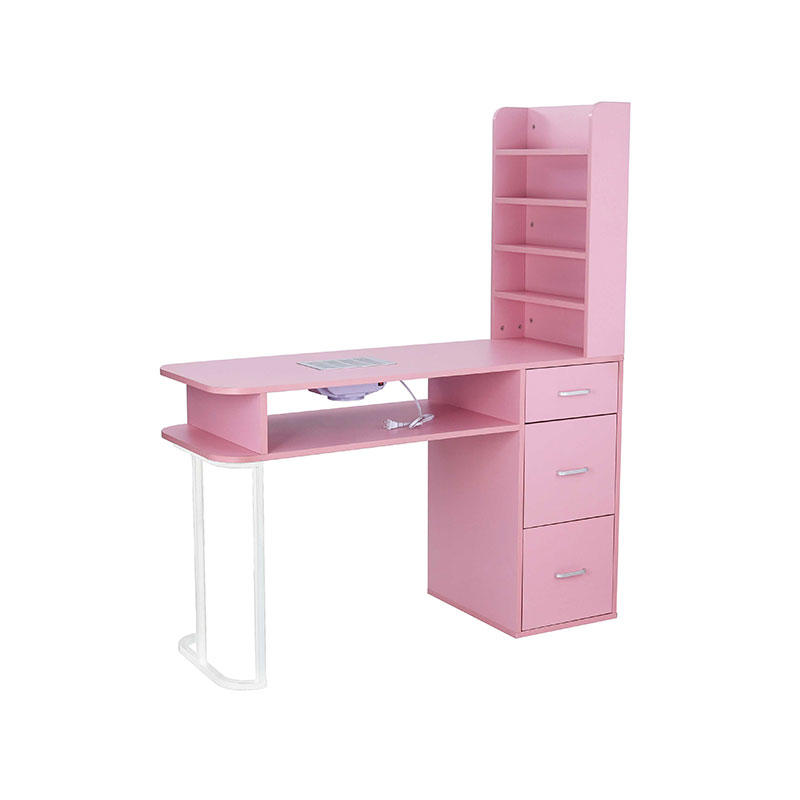 HZ2040PK Schoonheidssalon nageltafel met stofafscheider en polskussen