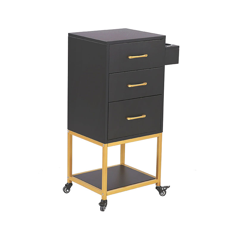 HZ2032 Zwart-gouden salonopbergwagen