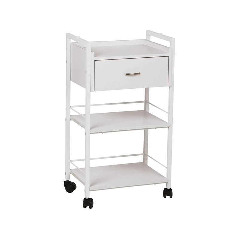 HZ2037 Witte salontrolley met wielen
