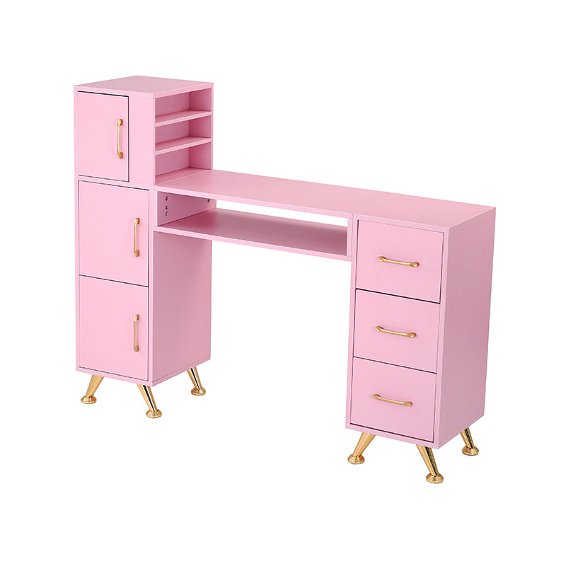 HZ2024BP Nageltafel voor manicuretafel voor nageltechniek met glazen blad en polssteun