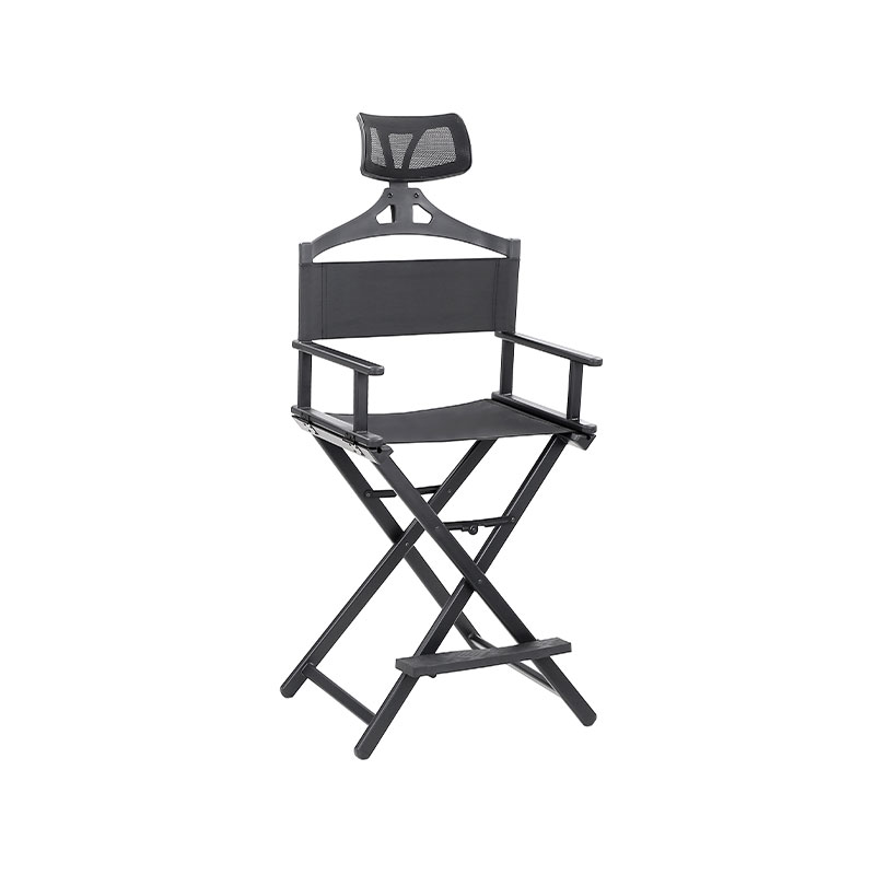 HZ2008Z Draagbare opvouwbare make-upstoel met hoofdsteun