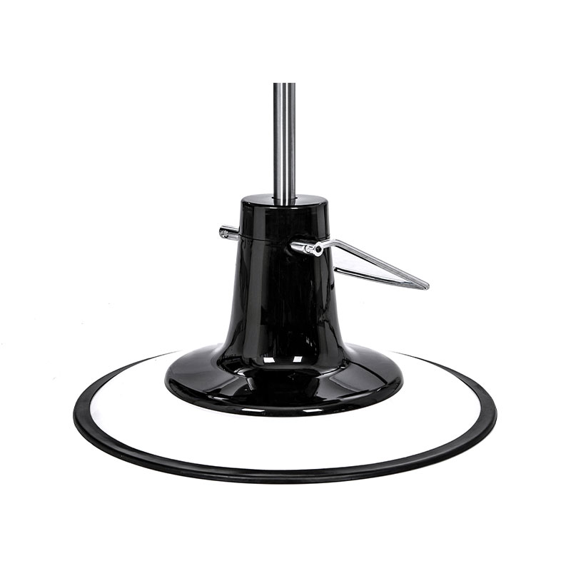 HZ22WB Vintage kappersstoel hydraulische pomp met wit onderstel