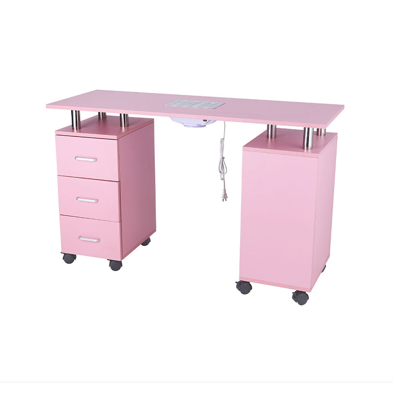 HZ2041 Roze manicuretafel nagelbureau voor nageltechniek