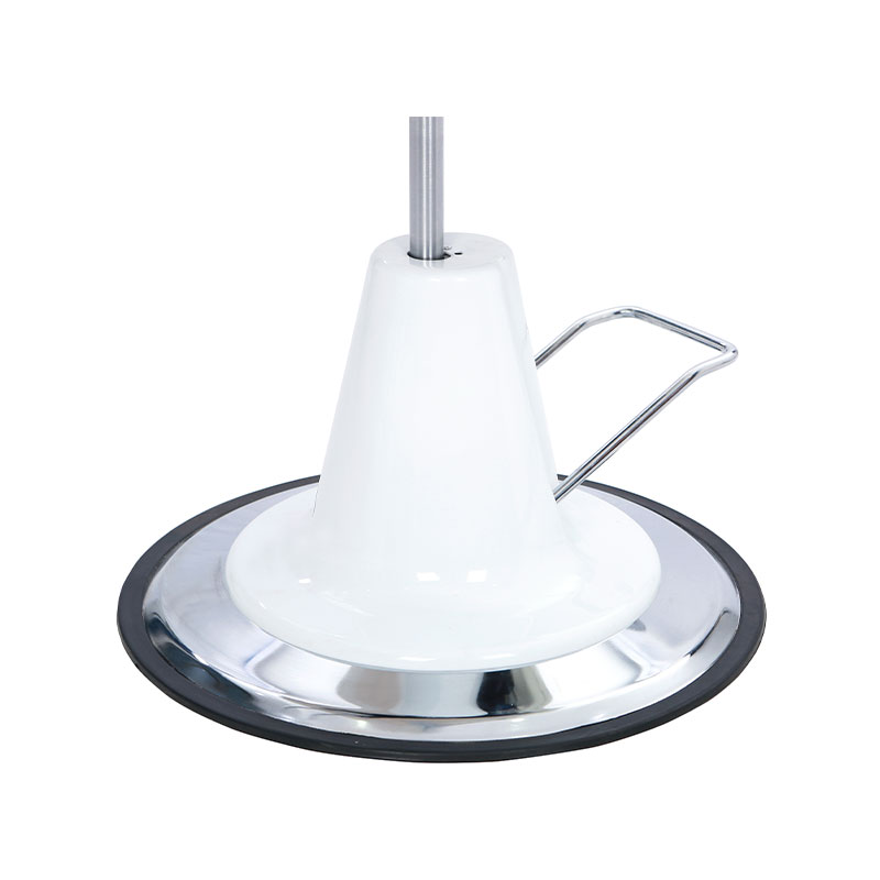 HZ25 Vintage kappersstoel hydraulische pomp met verzilverde voet