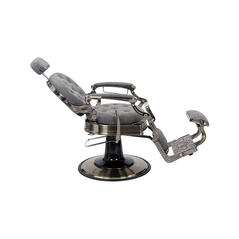 HZ8799QM Kappersstoel met grijs rond kussen