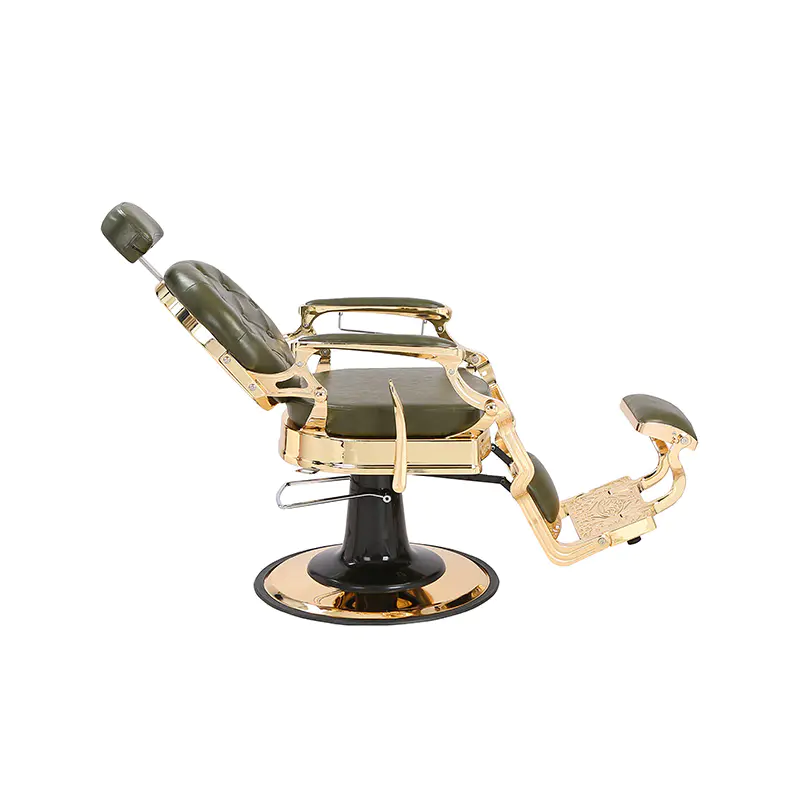 HZ8799B-K / HZ8799B-R / HZ8799G-R / HZ8799H-Z Kappersstoel in zwart met gouden frame