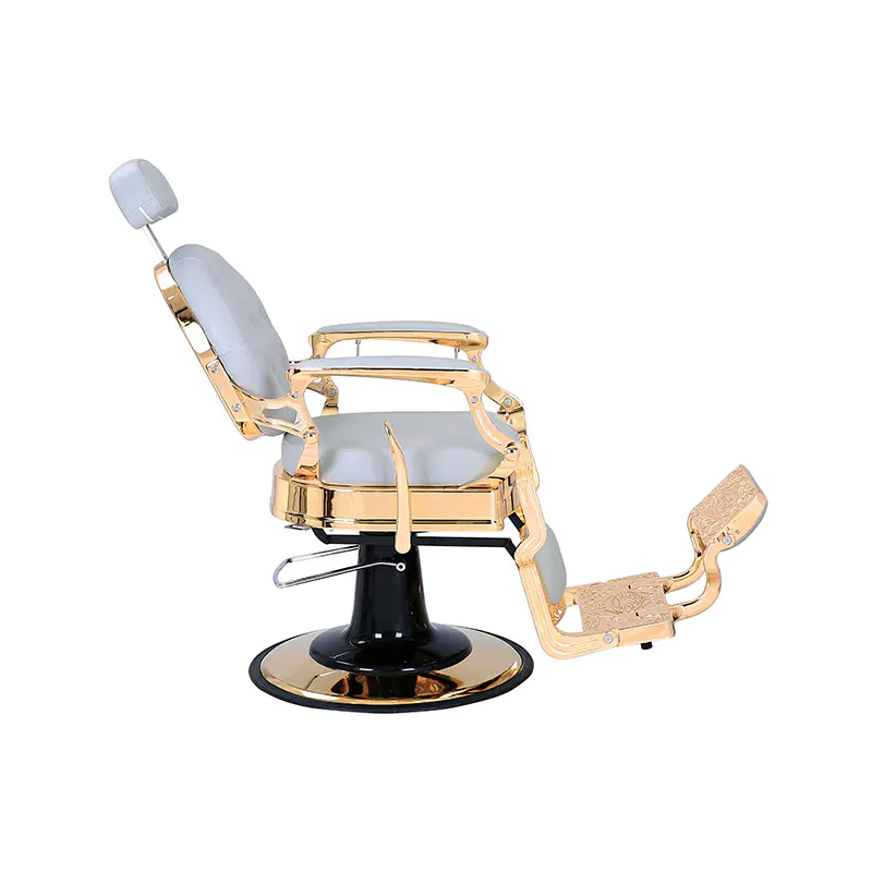 HZ8799B-K / HZ8799B-R / HZ8799G-R / HZ8799H-Z Kappersstoel in zwart met gouden frame