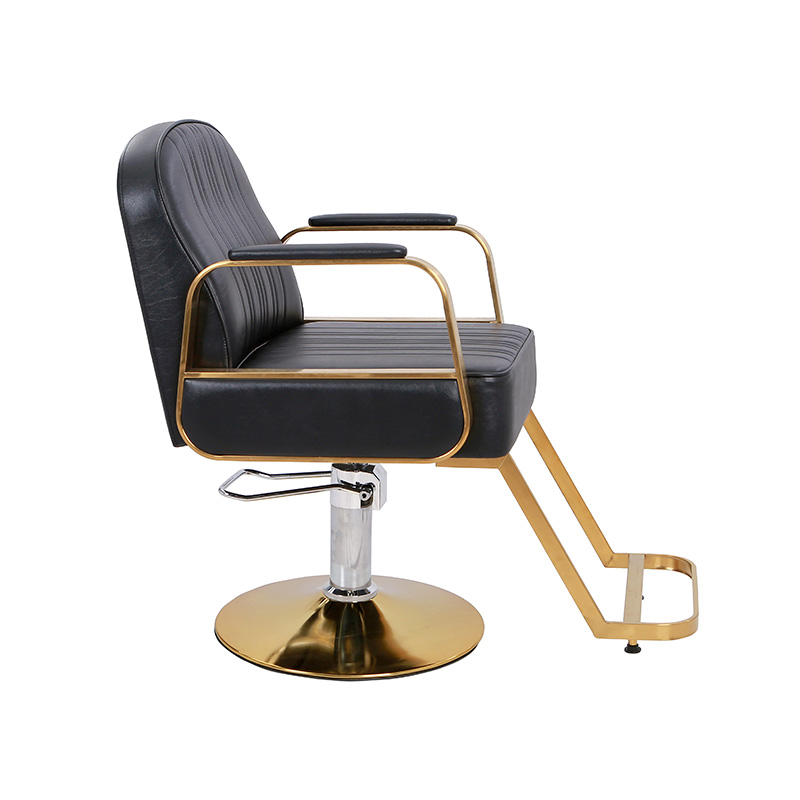 HZ88112GD Zwart en goud verstelbare kappersstoelen
