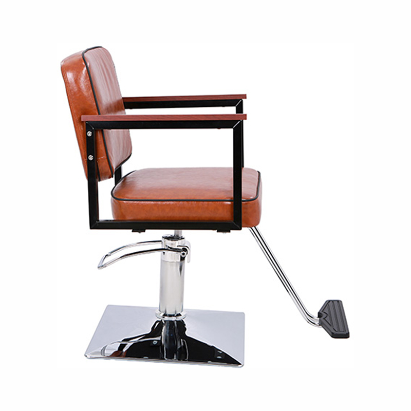 HZ88113BK / HZ88113 Zwart/bruine salonstoelen met vierkante rugleuning