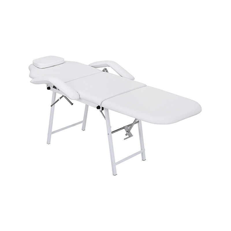 HZ018 Witte opvouwbare massagetafel gezichtsbed
