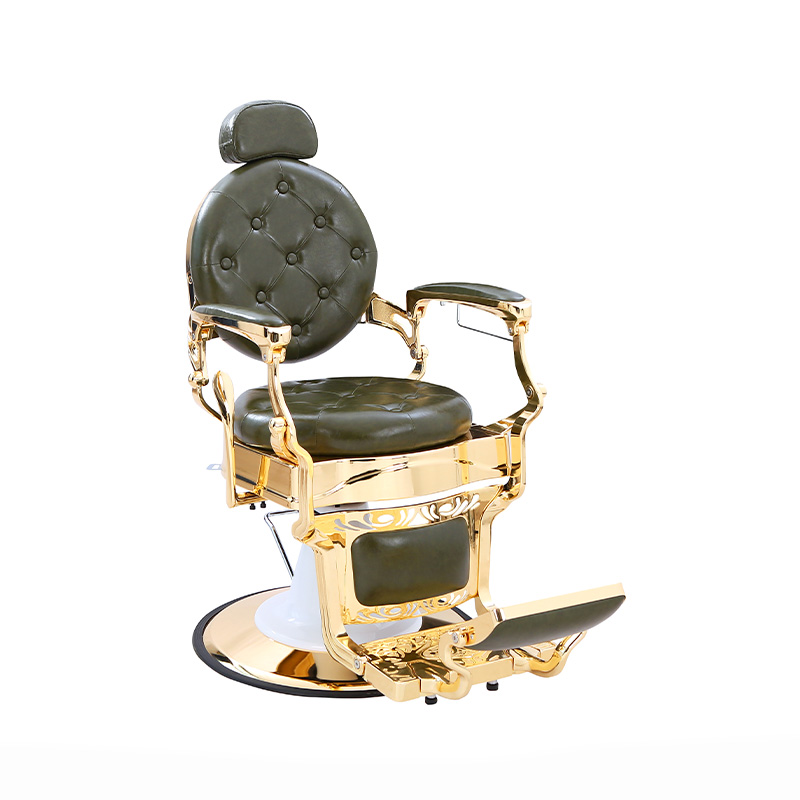 HZ8799ABK / HZ8799AGR / HZ8799WG / HZ8799RG Heren kappersstoel met oliekop, kappersstoel