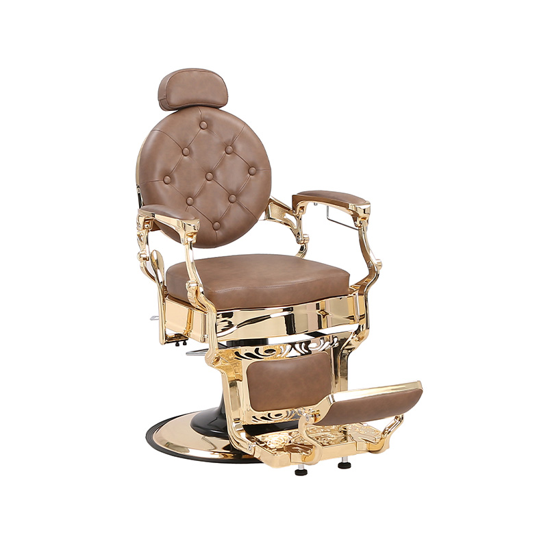 HZ8799B-K / HZ8799B-R / HZ8799G-R / HZ8799H-Z Kappersstoel in zwart met gouden frame