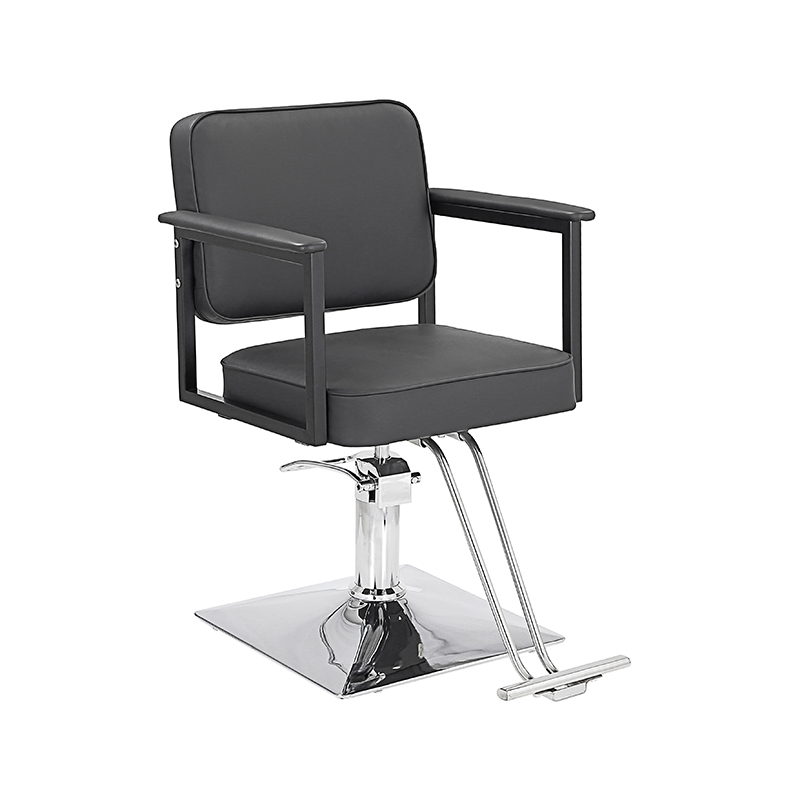 HZ88113BK / HZ88113 Zwart/bruine salonstoelen met vierkante rugleuning