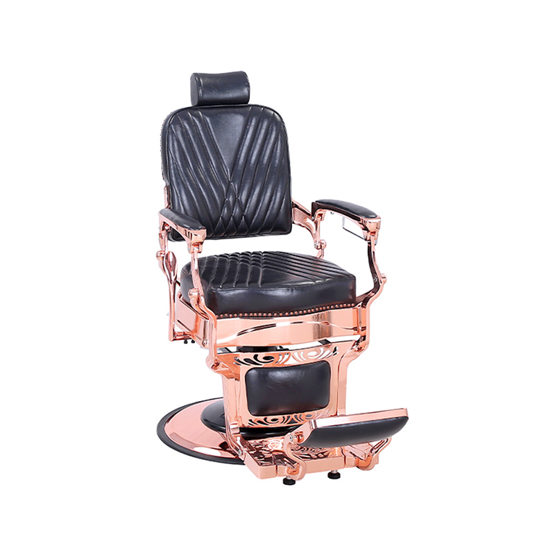 HZ87127 Vintage stijl heavy duty hydraulische verstelbare kappersstoel met vierkante twill rugleuning