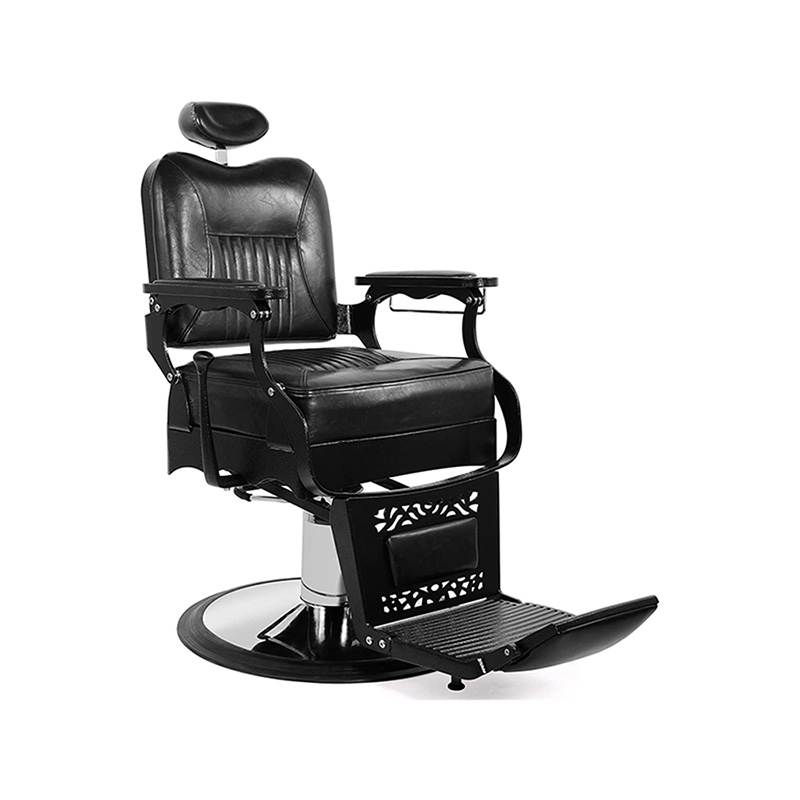 HZ8754 Zwarte salonstoelen in vintage stijl