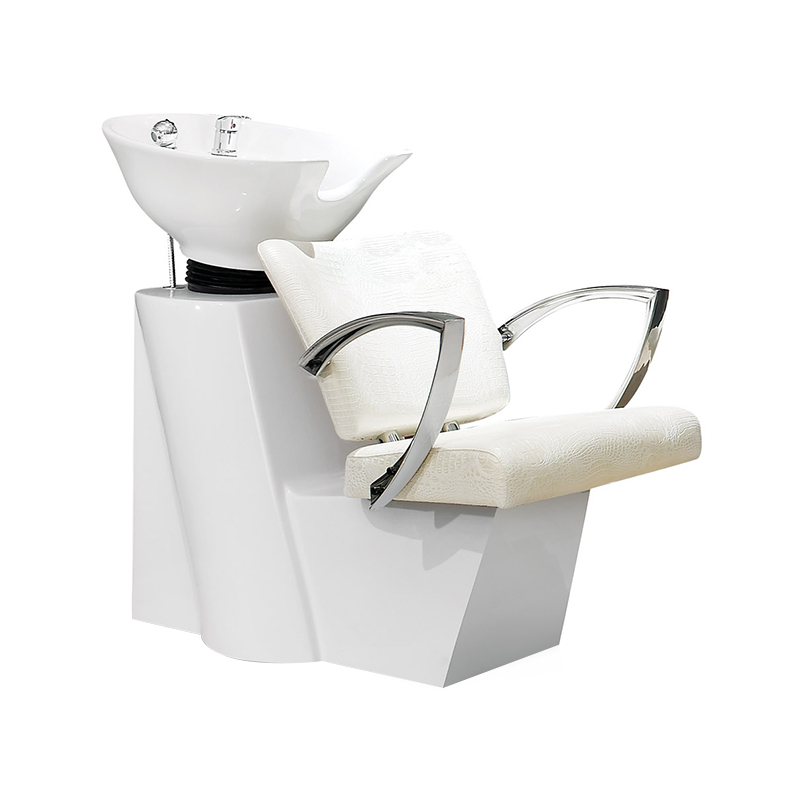 HZ9009 Witte haarwasbak, terugspoelunit, shampoostation