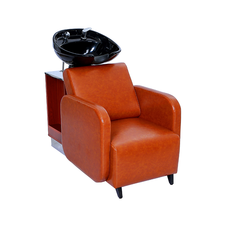 HZ9061 Bruin met kast schoonheidssalon shampoo stoelen