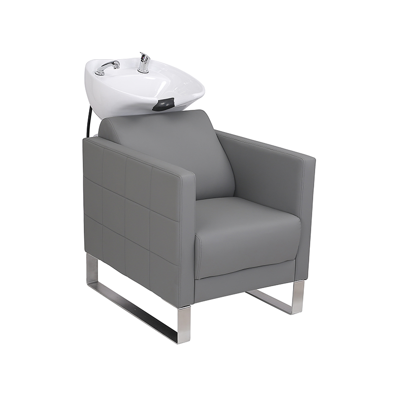 HZ9102 / HZ9102H Zwarte terugspoelshampoo, keramische kom en stoel